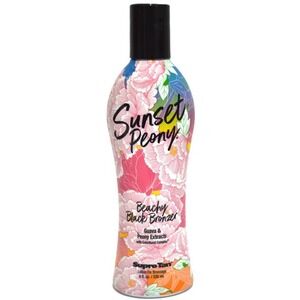 Supre Tan Sunset Peony Beachy Black Bronzer Tanning Lotion 8oz Guava Extract